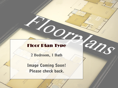 2 Bedroom 1 Bath - 825 Sq. Ft.*